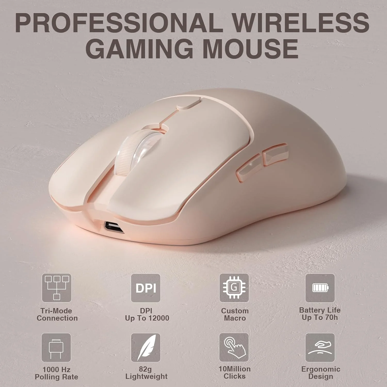 Gaming Accessories For Gaming Laptop - AULA SC580X トライモードワイヤレスゲーミングマウス 12000DPI PAW3325 500mAh