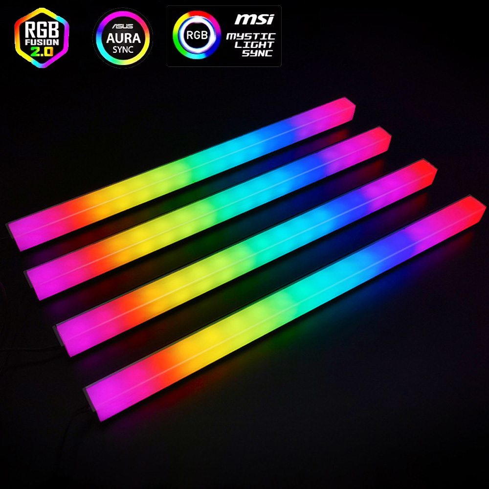 Gaming Accessories Led - Asus Auraゲーミングケース用5V ARGB 3ピンヘッダー RGB PCライトストリップ