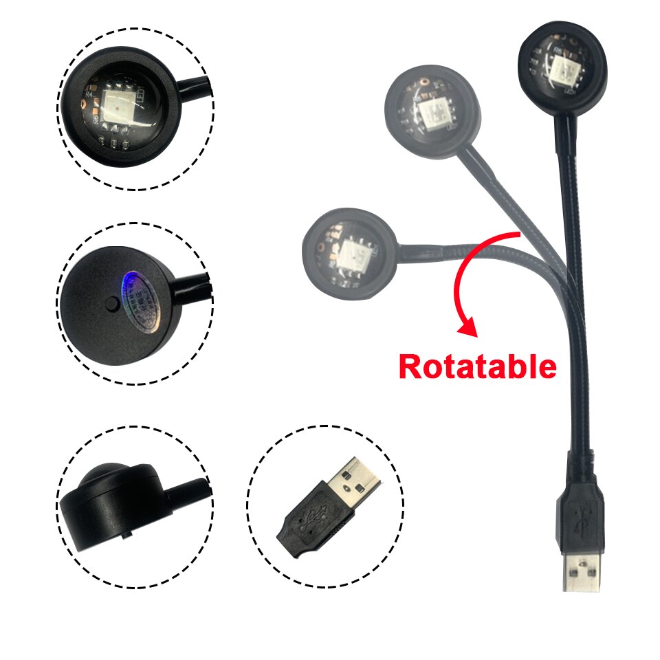 カラフルなグラデーションUSBサンセットランプホーム背景装飾 - Gaming Accessories Led のレビューと価格