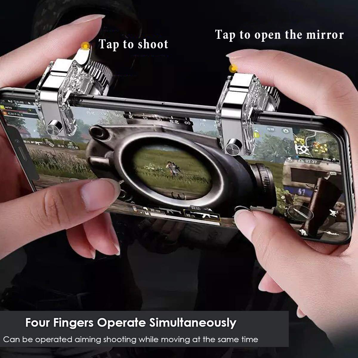 データカエルメタルpubgモバイルトリガーゲームパッド、ゲー - Gaming Accessories Bundle のレビューと価格