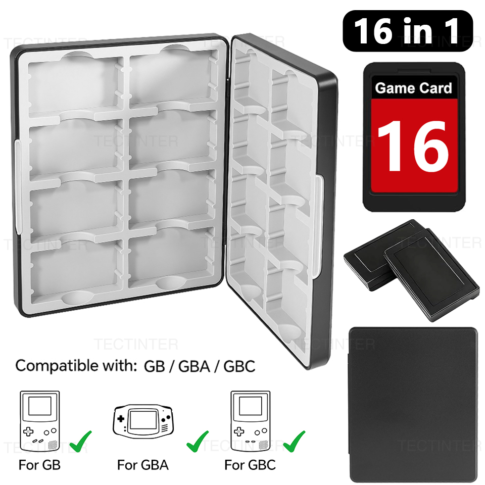 ポータブル 16 in 1 ゲームカード収納ボックス GB/ - Gaming Accessories Box のレビューと価格