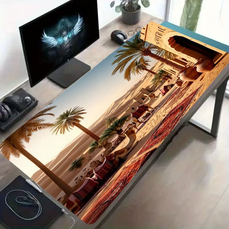 ブランド特大3DデザートマウスパッドHDプリントゲーミングマ - Gaming Accessories Brands のレビューと価格
