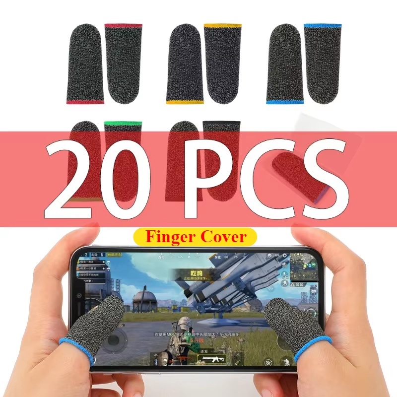 20/40 個の指カバーゲームコントローラー PUBG モバ - Gaming Accessories For Mobile のレビューと価格