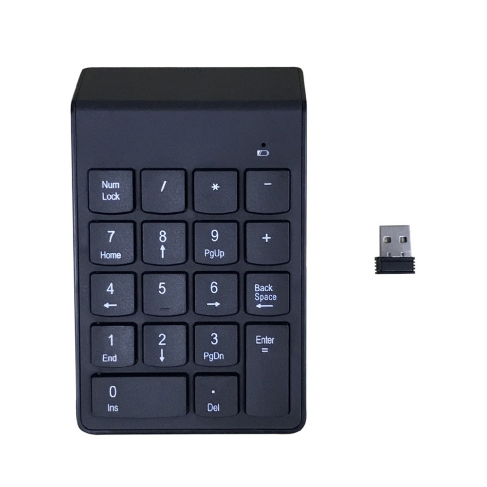 2.4GHz ミニワイヤレス数値キーボード ナンプッド 18 - Keyboard Numpad Separate のレビューと価格