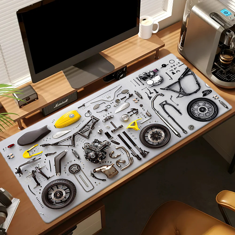 分解図 ゴム製マウスパッド マウスパッド XXL ゲームアク - Gaming Accessories For Gaming Laptop のレビューと価格