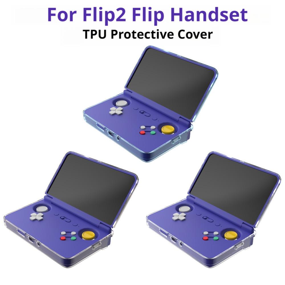 フリップアップハンドヘルドゲームコンソール TPU 保護カバ - Gaming Accessories For Mobile のレビューと価格