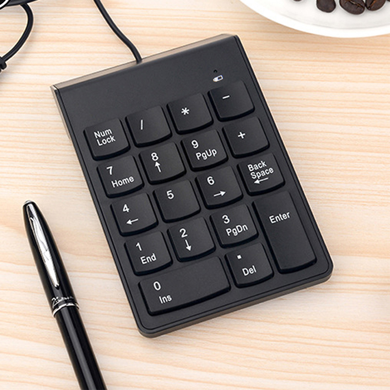 18キーUSB有線数値キーパッドキーボードミニ数字キーキャッ - Keyboard Numpad Separate のレビューと価格